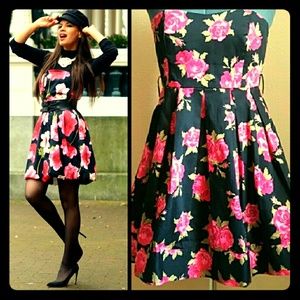 DONATED Forever 21 strapless rose dress